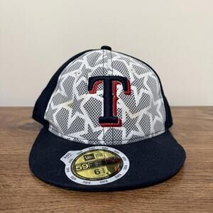 Texas Rangers New Era 59FIFTY Fitted Cap Kids 6 3/4 Navy